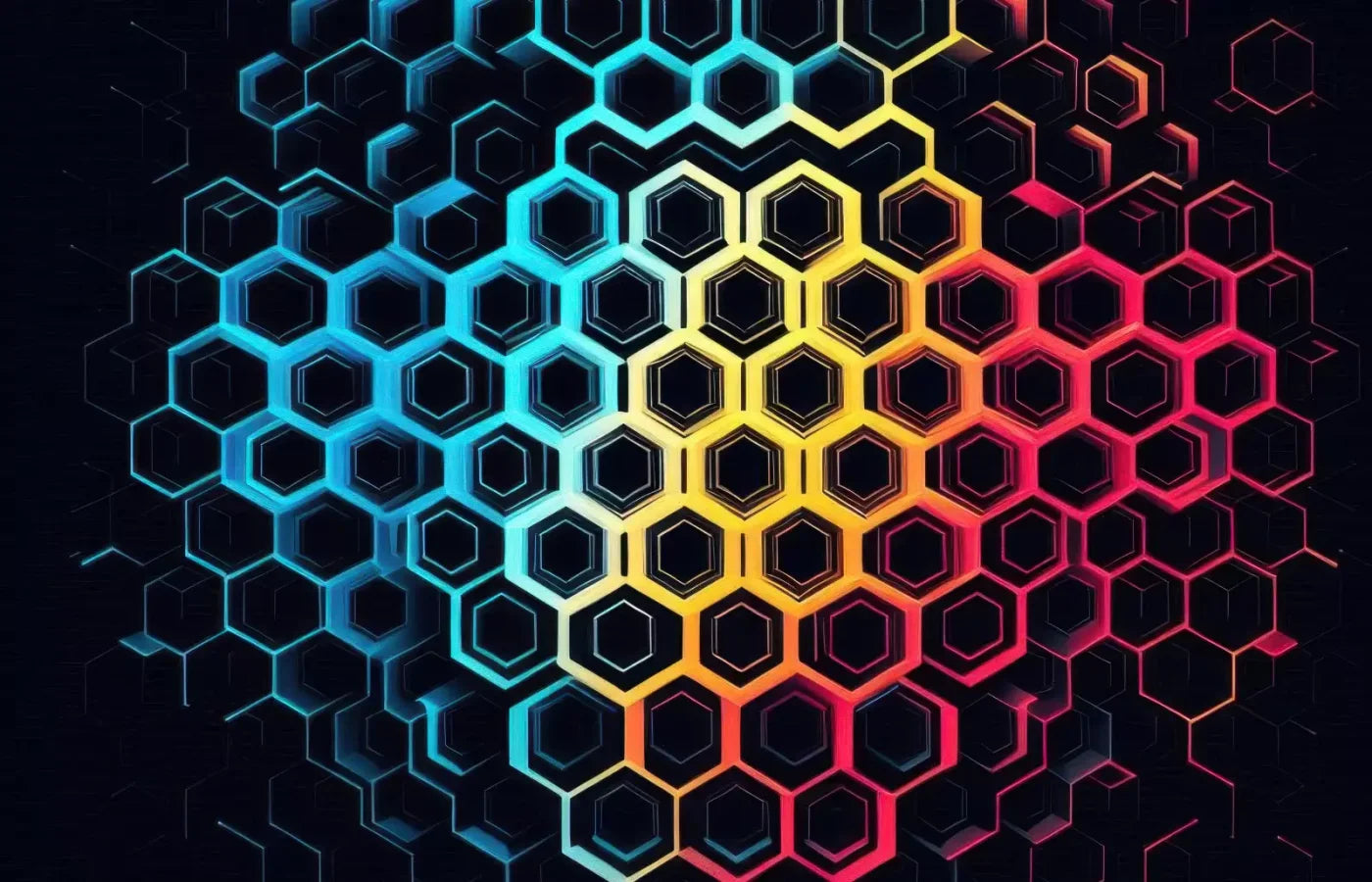 Rainbow Honeycomb 14’X9’ Ultracloth (168 X 108 Inch) Backdrop