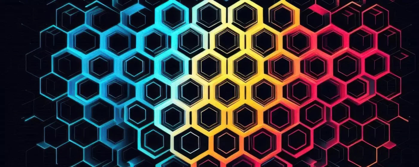 Rainbow Honeycomb 20’X8’ Ultracloth (240 X 96 Inch) Backdrop