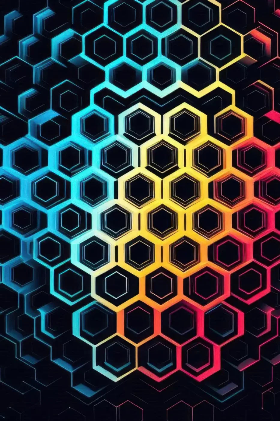 Rainbow Honeycomb 8’X12’ Ultracloth (96 X 144 Inch) Backdrop