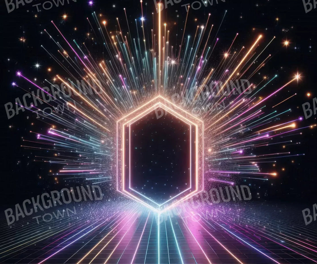 Rainbow Road Portal 5’X4’2 Fleece (60 X 50 Inch) Backdrop