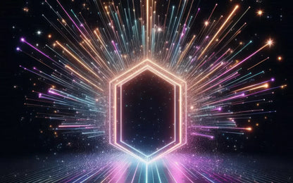 Rainbow Road Portal 8’X5’ Ultracloth (96 X 60 Inch) Backdrop