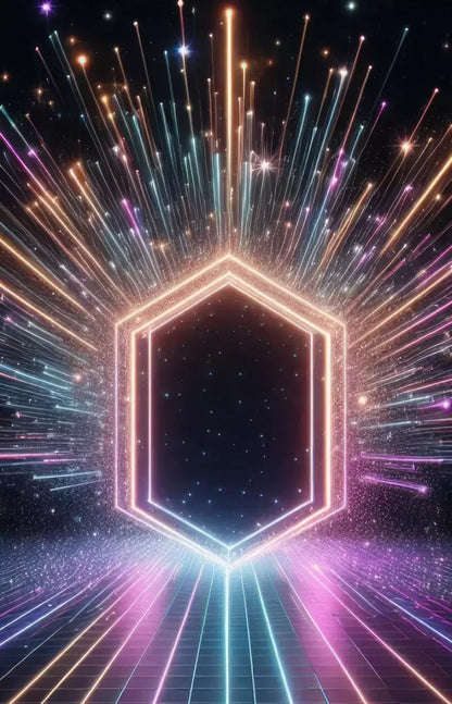 Rainbow Road Portal 9’X14’ Ultracloth (108 X 168 Inch) Backdrop