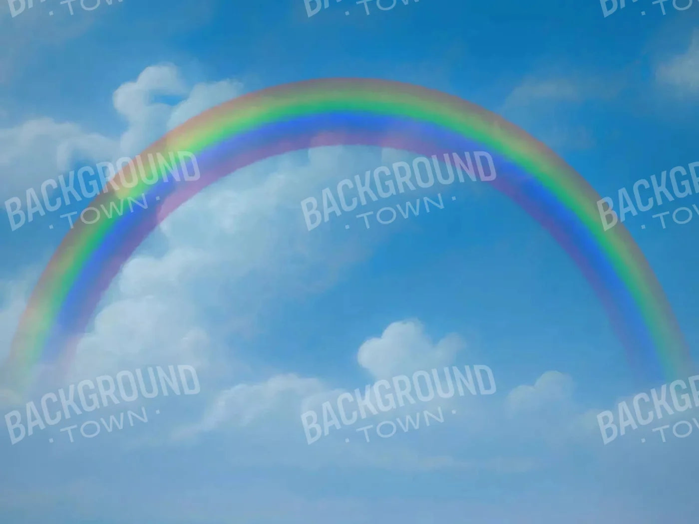 Rainbow Sky 10X8 Fleece ( 120 X 96 Inch ) Backdrop