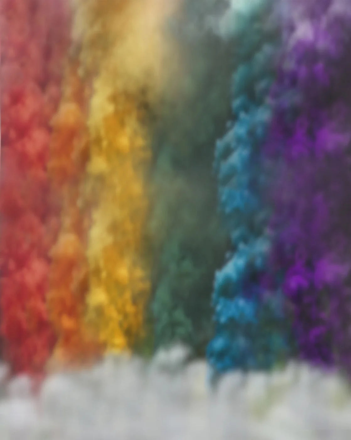 Rainbow Smoke Clouds V Backdrop