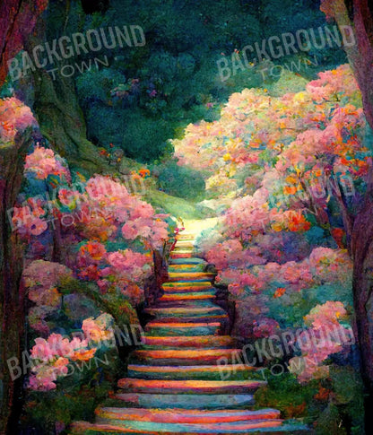 Rainbow Staircase 10X12 Ultracloth ( 120 X 144 Inch ) Backdrop