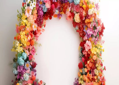 Rainbow Studio Floral Arch 3 7’X5’ Ultracloth (84 X 60 Inch) Backdrop