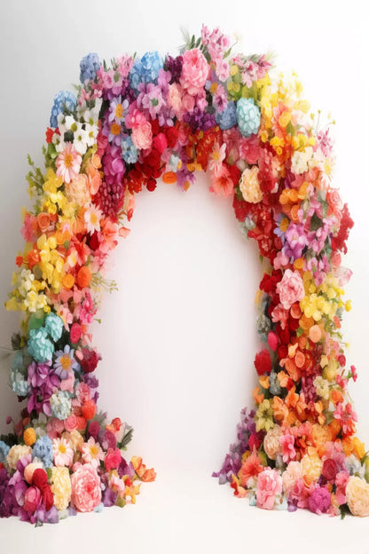 Rainbow Studio Floral Arch 3 8’X12’ Ultracloth (96 X 144 Inch) Backdrop