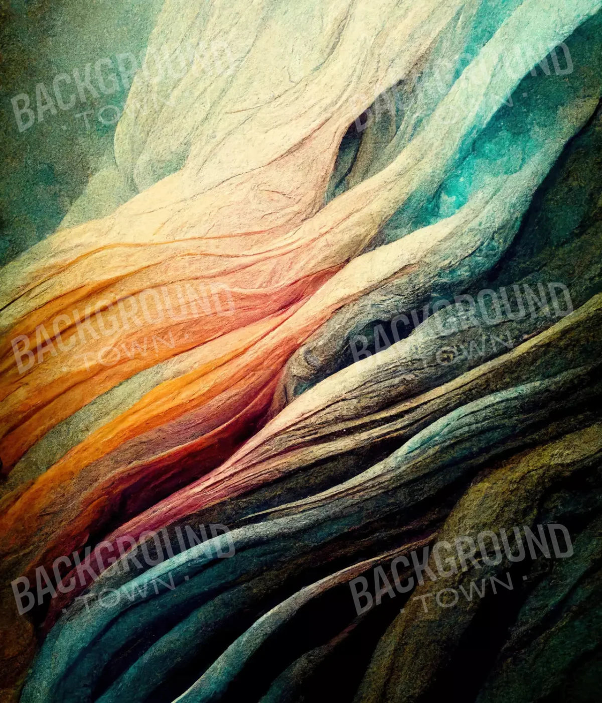 Rainbow Tide 10X12 Ultracloth ( 120 X 144 Inch ) Backdrop