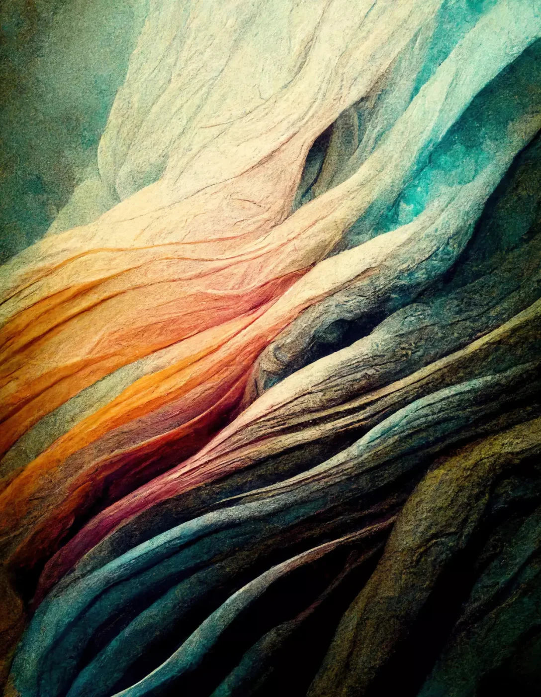 Rainbow Tide 6X8 Fleece ( 72 X 96 Inch ) Backdrop