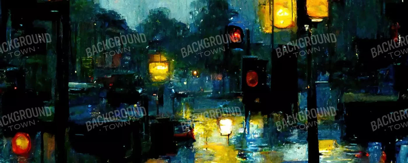 Rainy Night 20’X8’ Ultracloth (240 X 96 Inch) Backdrop