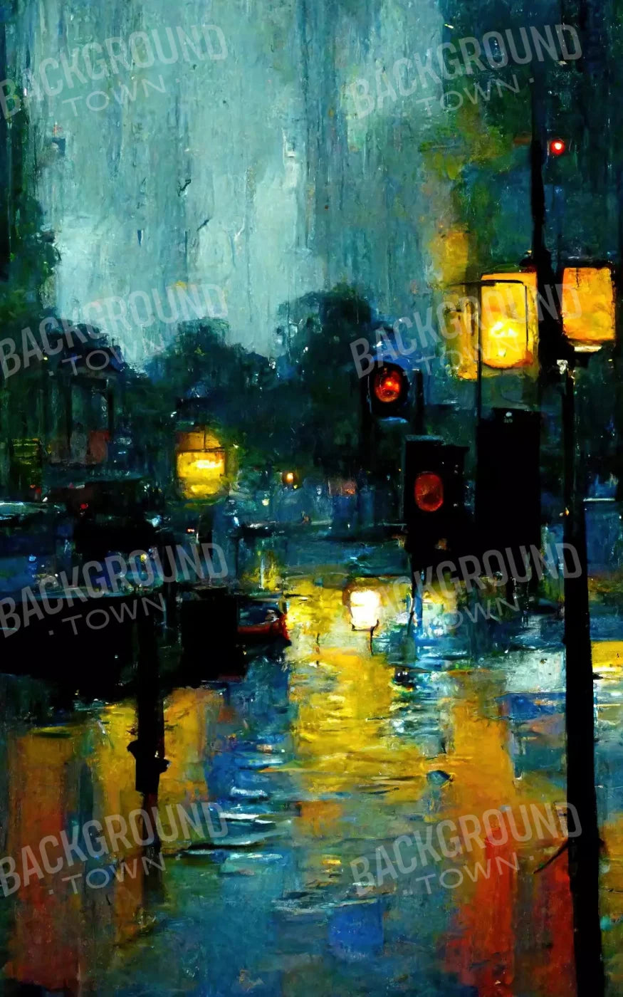 Rainy Night 5’X8’ Ultracloth (60 X 96 Inch) Backdrop