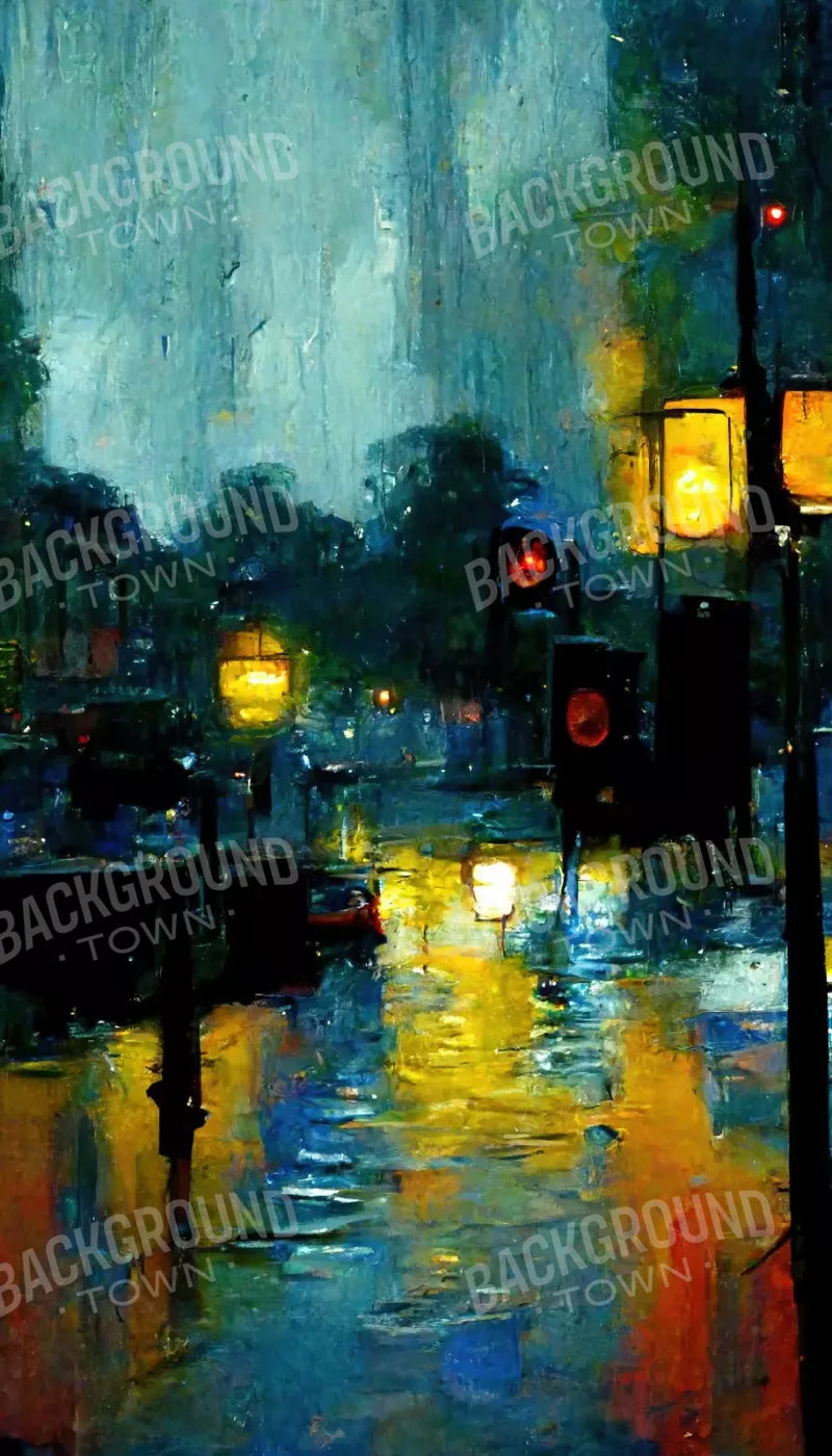 Rainy Night 8’X14’ Ultracloth (96 X 168 Inch) Backdrop