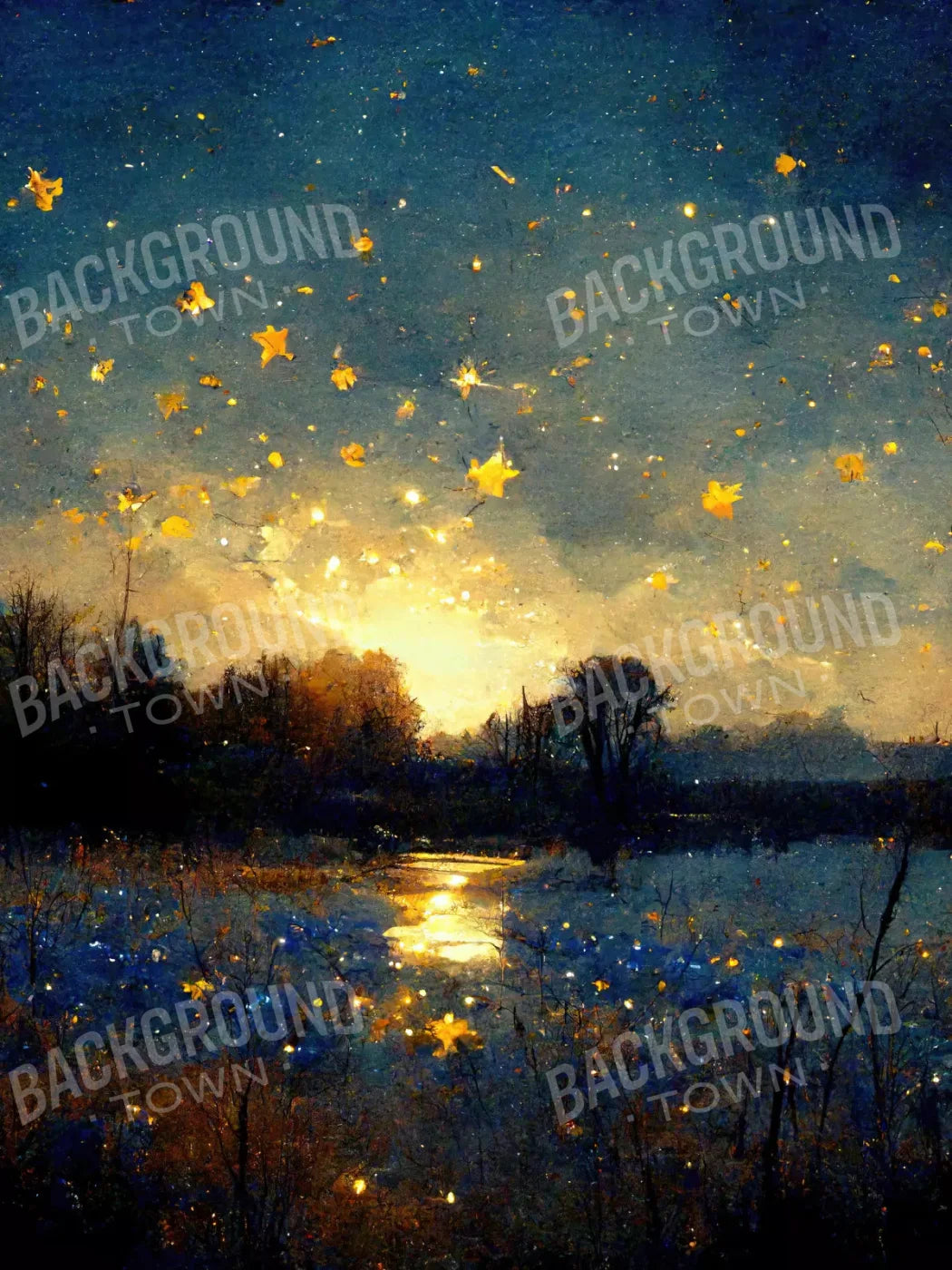 Rainy Sunset 5X7 Ultracloth ( 60 X 84 Inch ) Backdrop