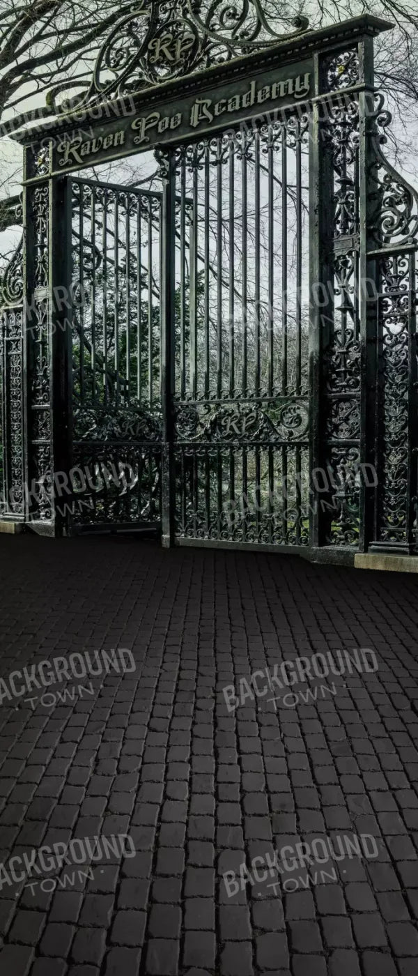 Raven Poe Academy Gate 5X12 Ultracloth For Westcott X-Drop ( 60 X 144 Inch ) Backdrop