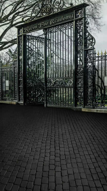 Raven Poe Academy Gate 8X14 Ultracloth For Westcott X-Drop Pro ( 96 X 168 Inch ) Backdrop