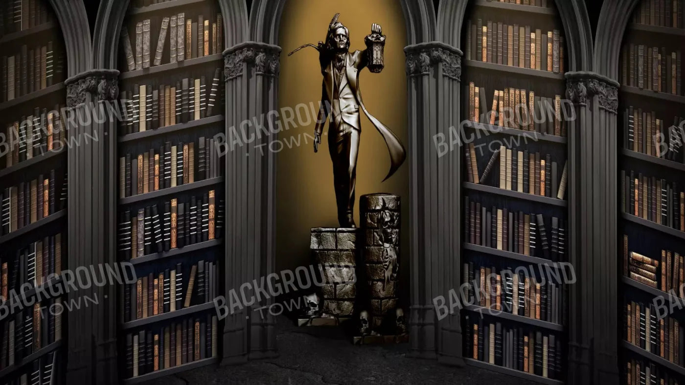 Raven Poe Academy Library 14X8 Ultracloth ( 168 X 96 Inch ) Backdrop