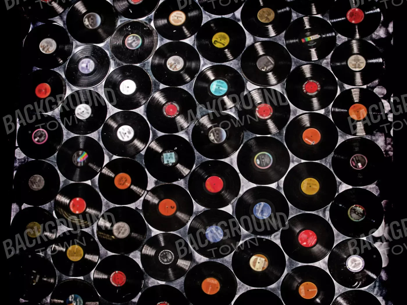 Records 10X8 Fleece ( 120 X 96 Inch ) Backdrop