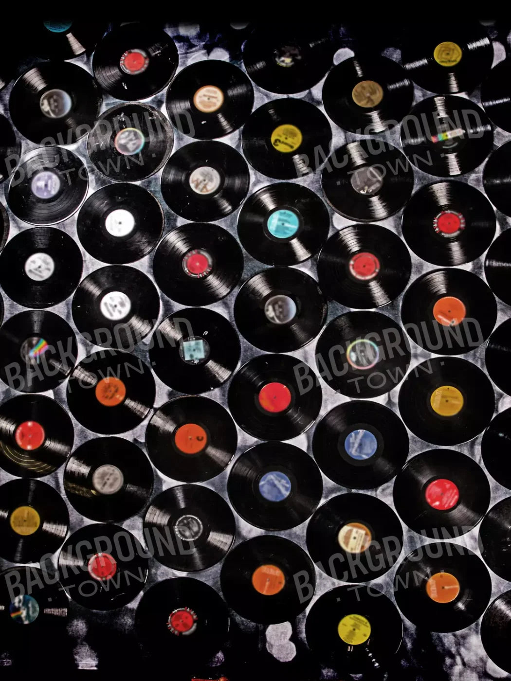 Records 5X68 Fleece ( 60 X 80 Inch ) Backdrop