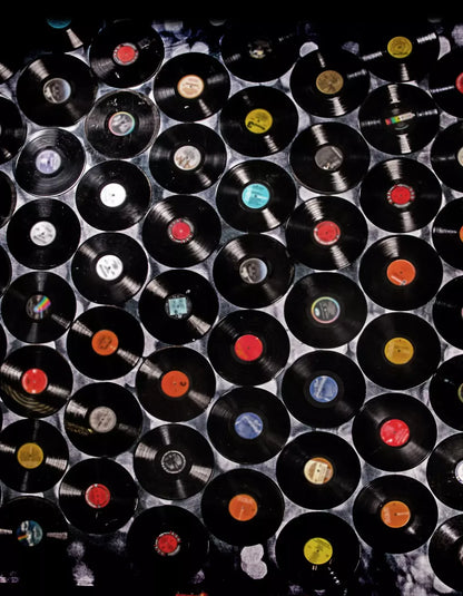 Records 6X8 Fleece ( 72 X 96 Inch ) Backdrop