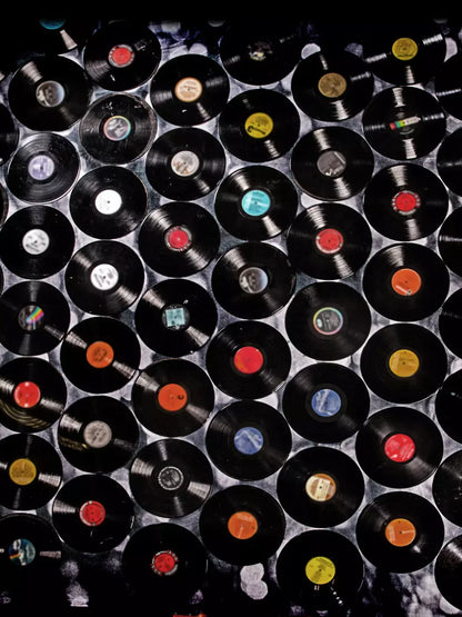 Records 8X10 Fleece ( 96 X 120 Inch ) Backdrop