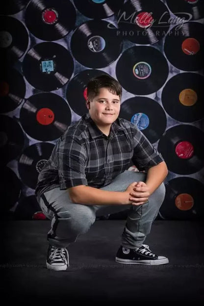 Black Pattern Backdrop for Photography