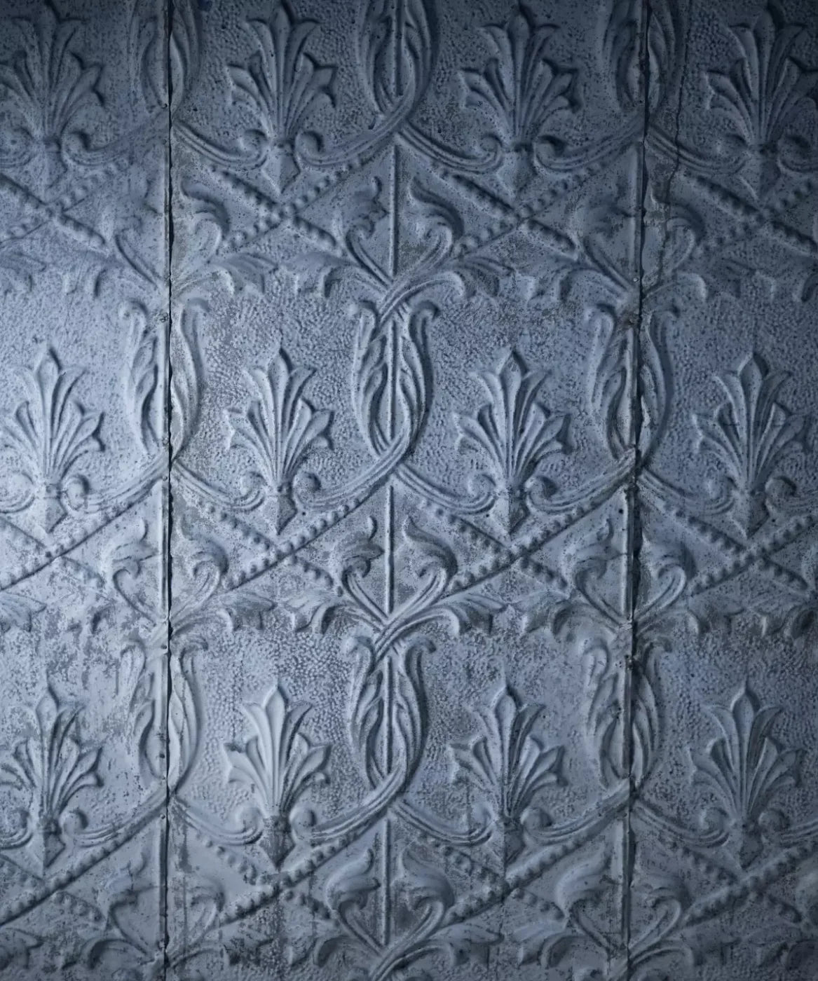 Blue Steel and Metal Backdrop for Photography