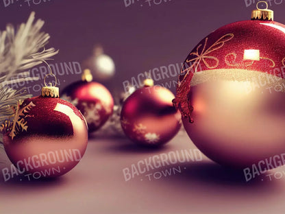Christmas Ornaments 10X8 Fleece ( 120 X 96 Inch ) Backdrop