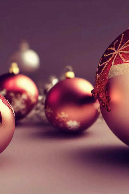 Christmas Ornaments 5X76 For Lvl Up Backdrop System ( 60 X 90 Inch )