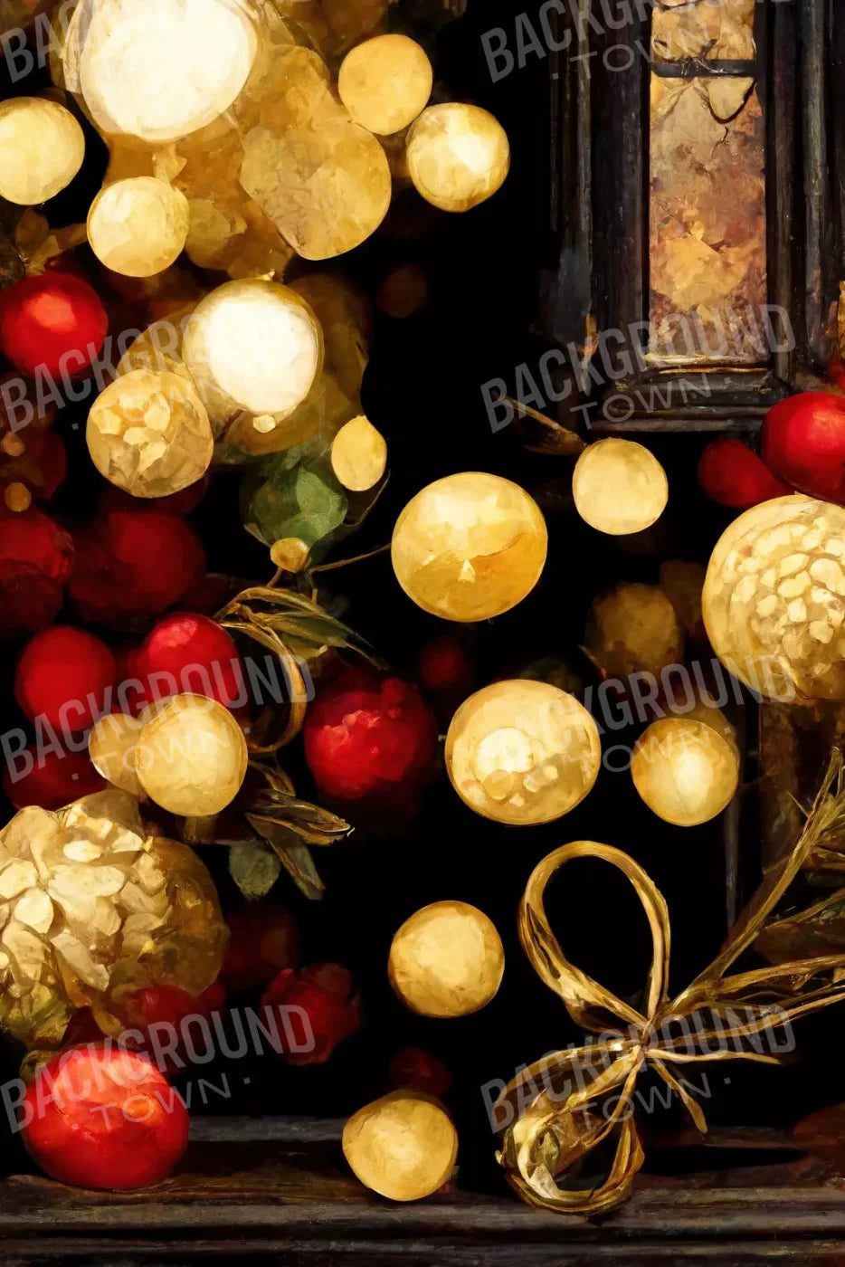 Bokeh Ornaments 8’X12’ Ultracloth (96 X 144 Inch) Backdrop