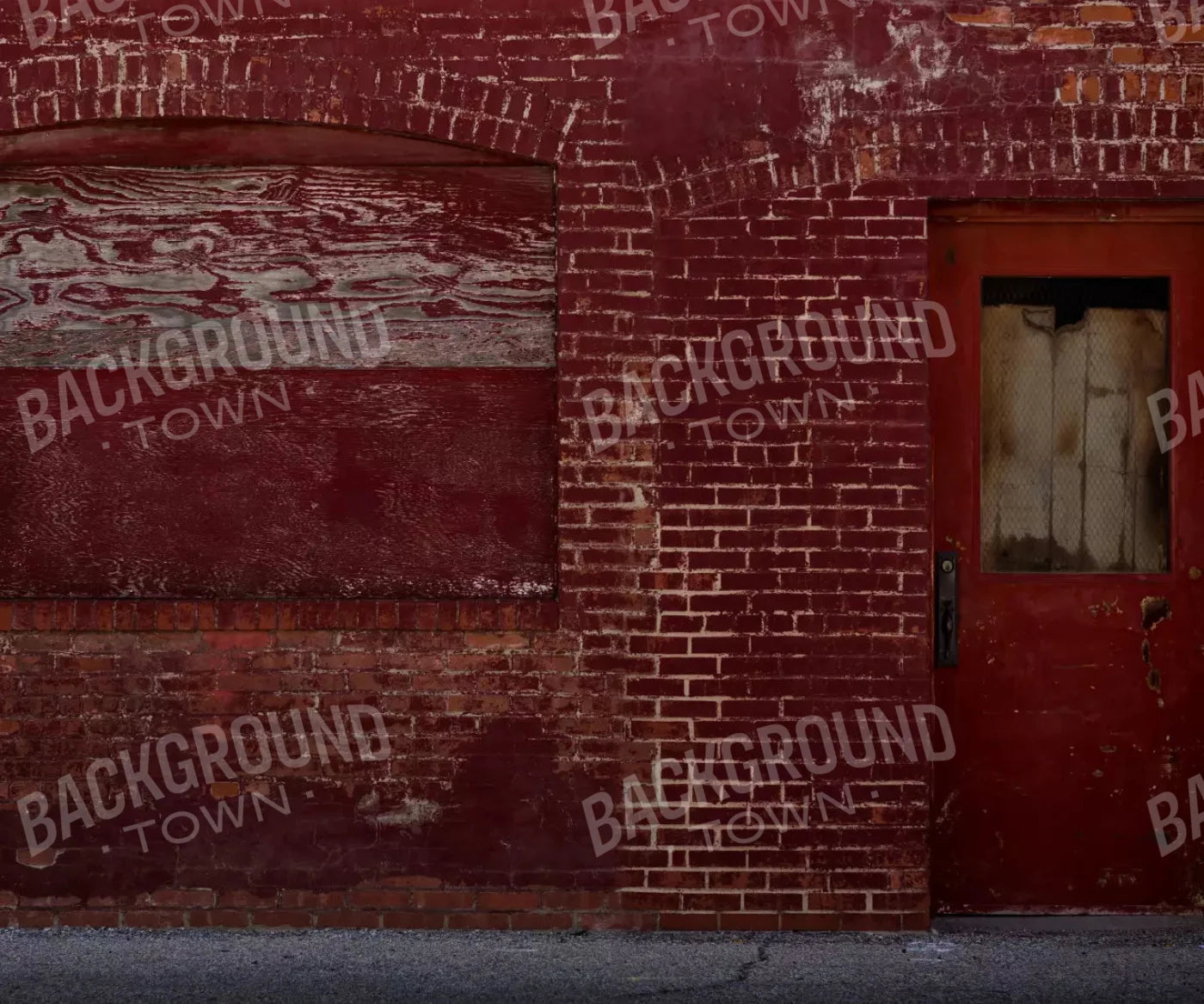 Red Brick and Stone Backdrop for Photography