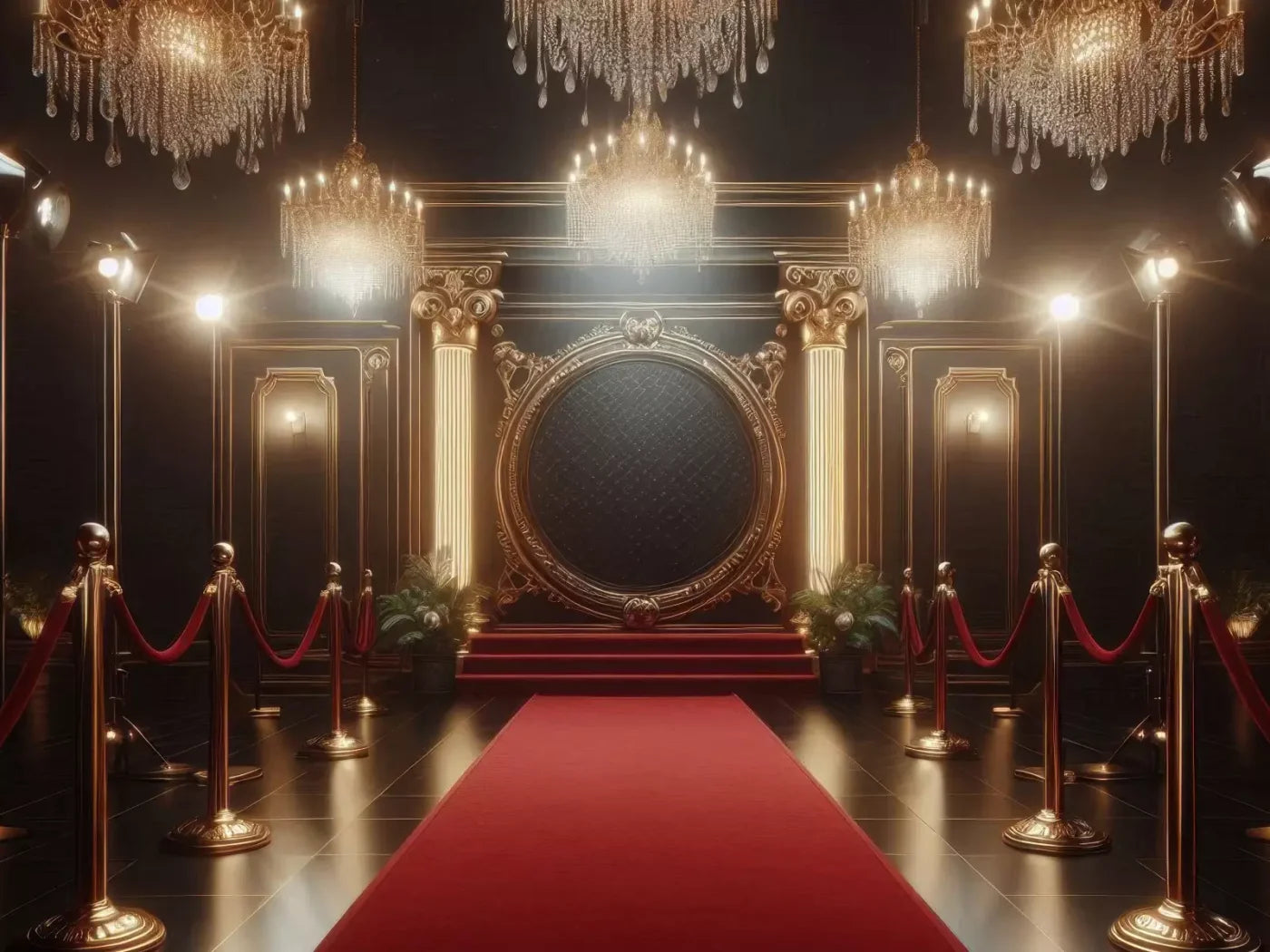 Red Carpet 6’8X5’ Fleece (80 X 60 Inch) Backdrop
