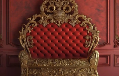 Red Classic Bedroom Wall 14’X9’ Ultracloth (168 X 108 Inch) Backdrop