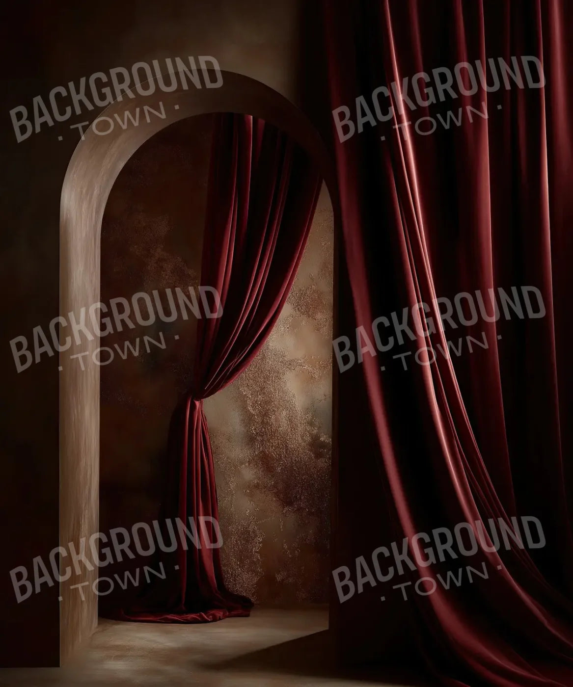 Red Curtains 10’x12’ UltraCloth (120 x 144 inch) Backdrop