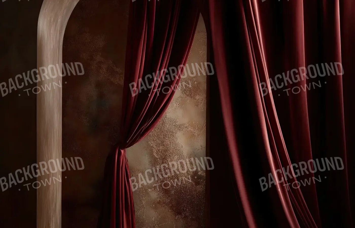 Red Curtains 14’x9’ UltraCloth (168 x 108 inch) Backdrop