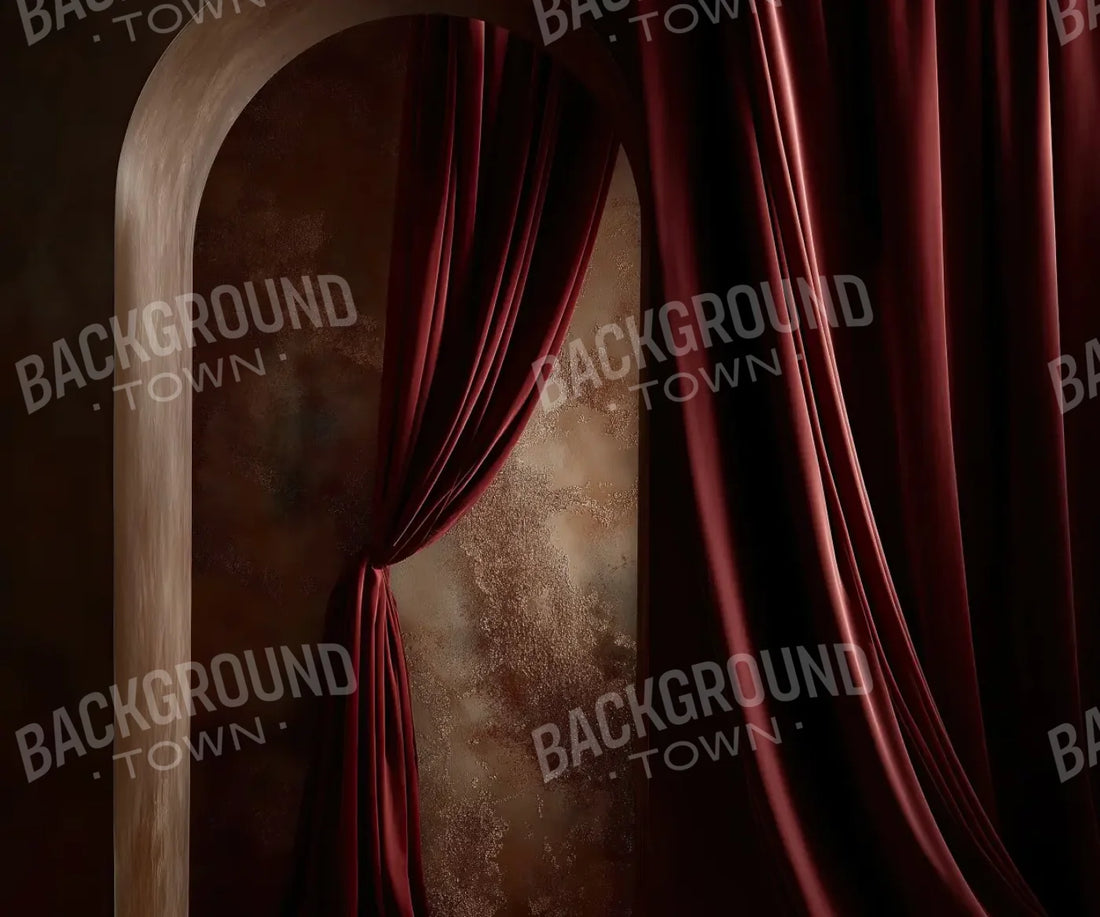 Red Curtains 5’x4’2 Fleece (60 x 50 inch) Backdrop