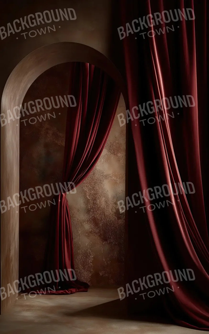 Red Curtains 5’x8’ UltraCloth (60 x 96 inch) Backdrop