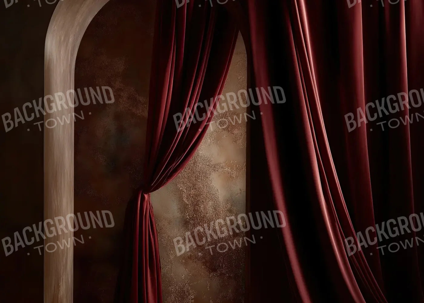 Red Curtains 7’x5’ UltraCloth (84 x 60 inch) Backdrop