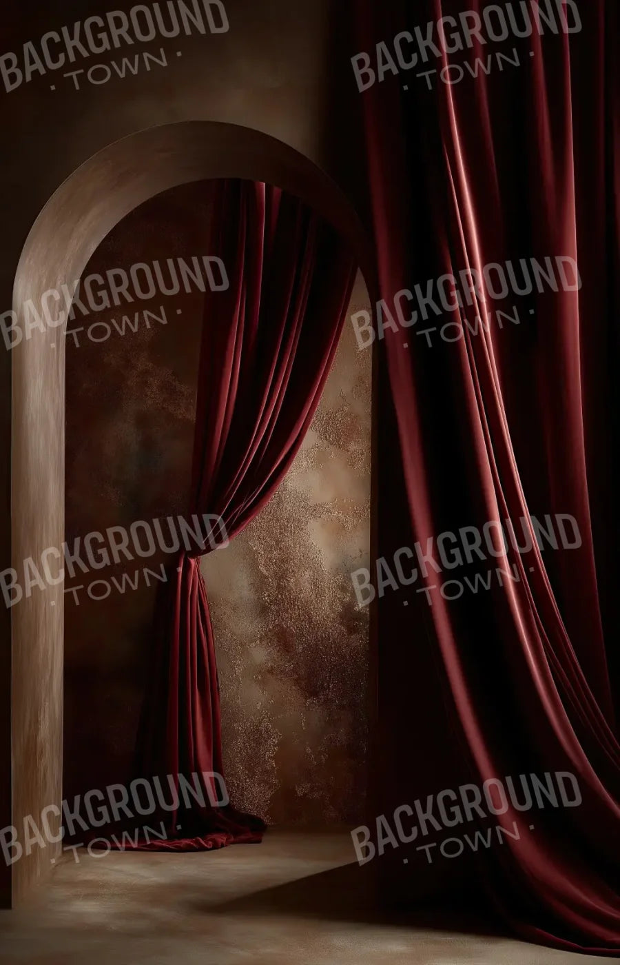 Red Curtains 9’x14’ UltraCloth (108 x 168 inch) Backdrop