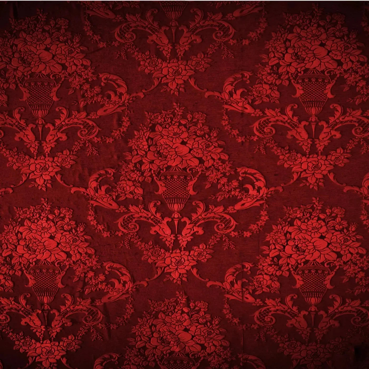 Red Damask Backdrop for Photography