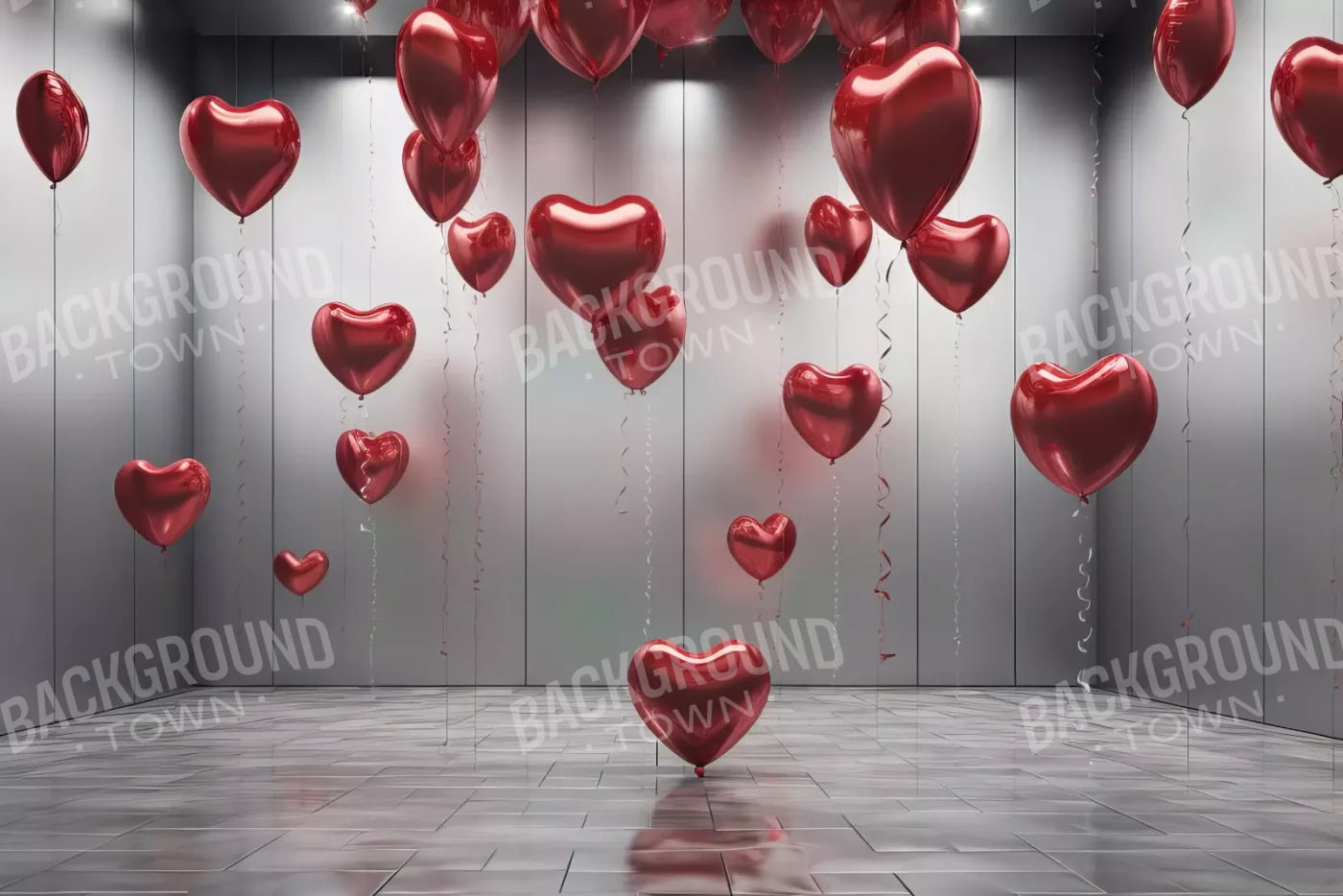 Red Heart Elegance 12’X8’ Ultracloth (144 X 96 Inch) Backdrop