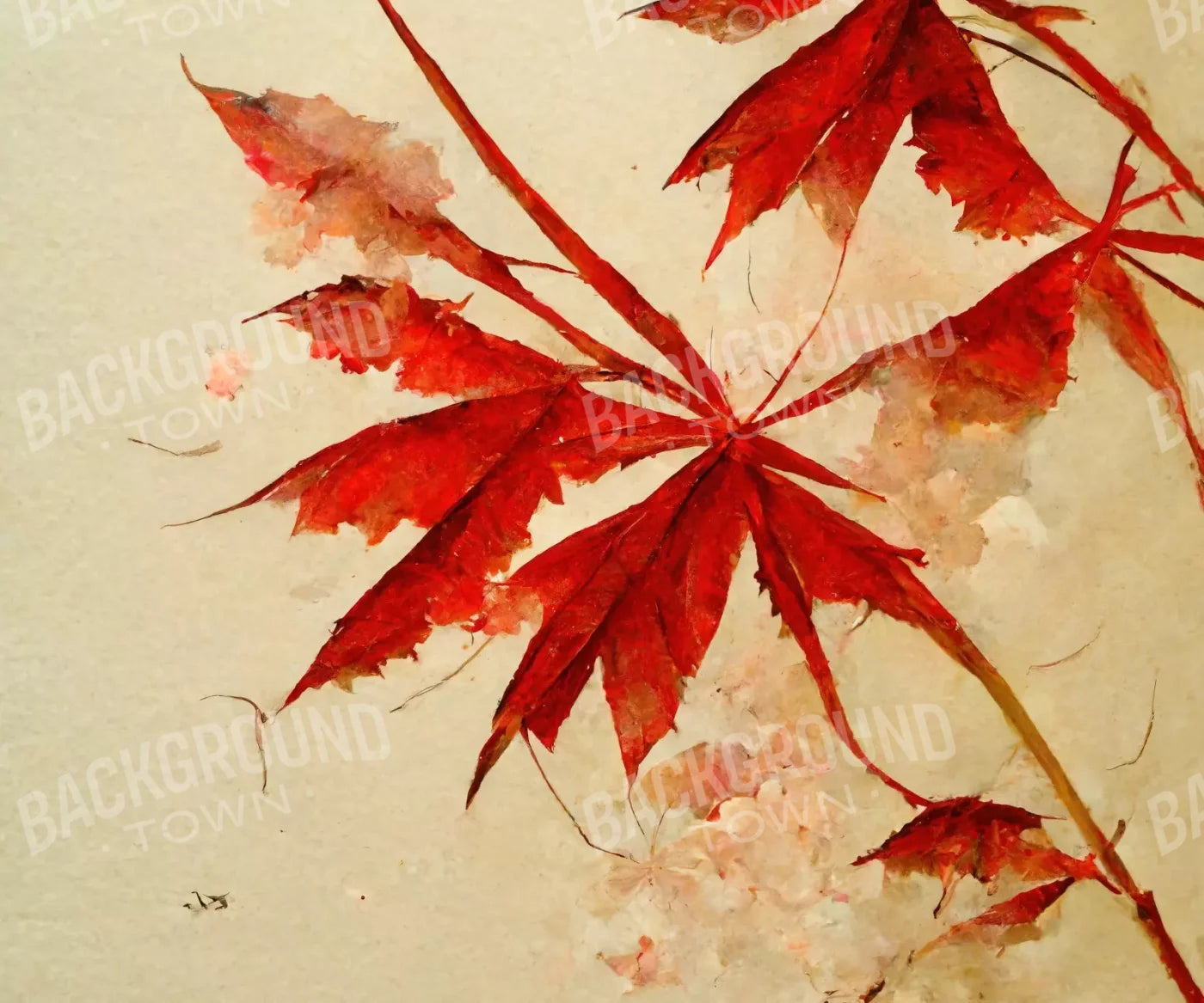 Red Maple 5’X4’2 Fleece (60 X 50 Inch) Backdrop