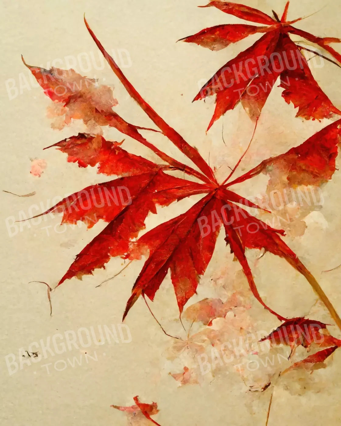 Red Maple 8’X10’ Fleece (96 X 120 Inch) Backdrop