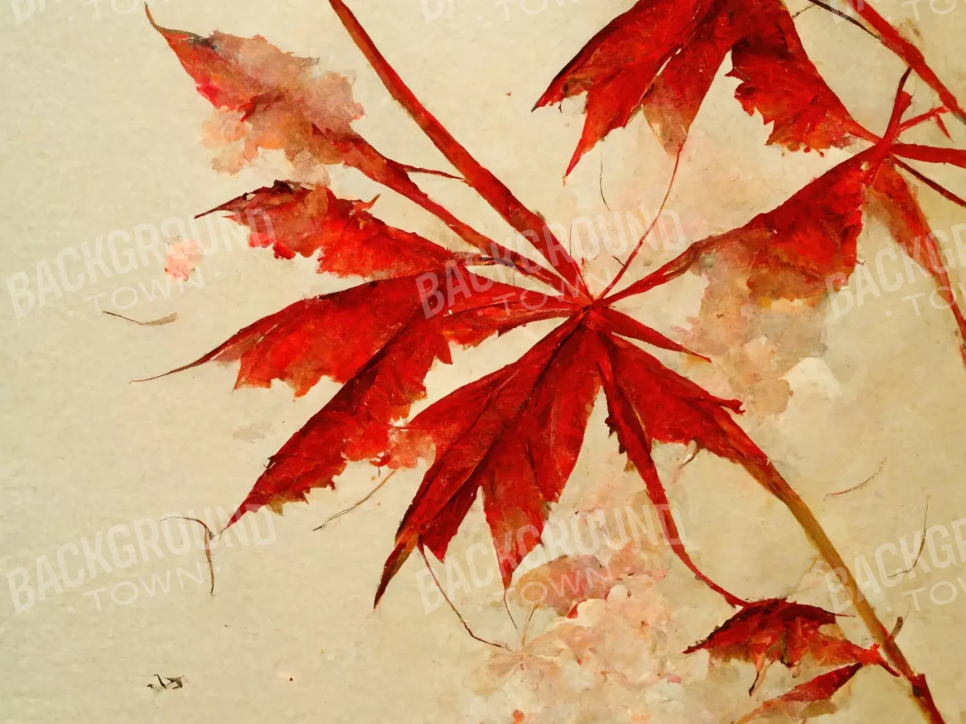 Red Maple 8’X6’ Fleece (96 X 72 Inch) Backdrop