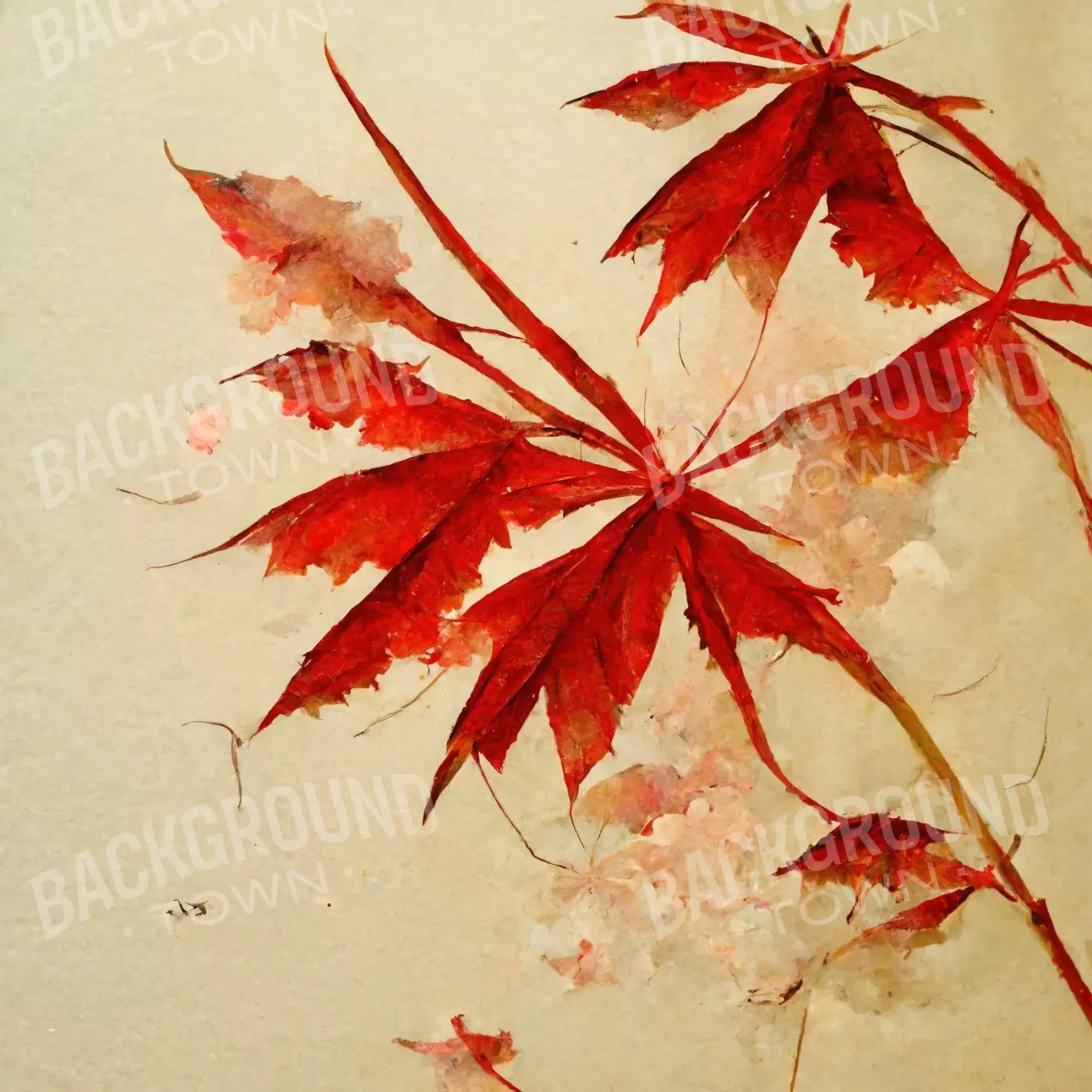 Red Maple 8’X8’ Fleece (96 X Inch) Backdrop