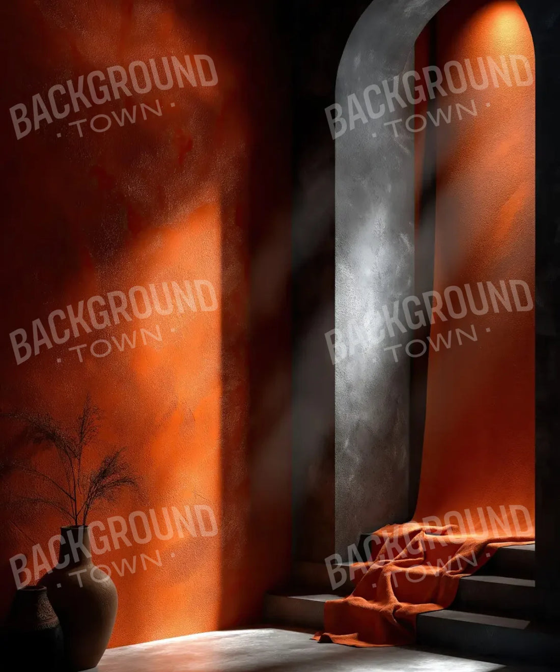 Red orange Black Backdrop for Photography