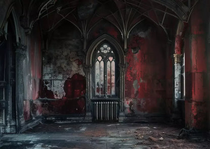 Red Room Abandoned 7’X5’ Ultracloth (84 X 60 Inch) Backdrop