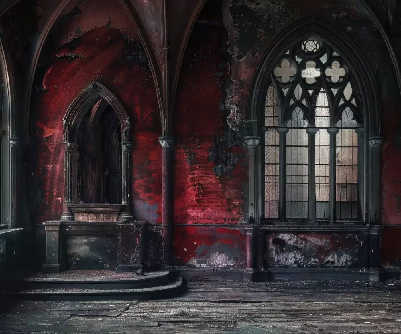Red Room Altar 12’X10’ Ultracloth (144 X 120 Inch) Backdrop