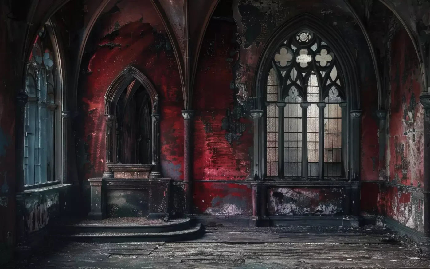 Red Room Altar 16’X10’ Ultracloth (192 X 120 Inch) Backdrop