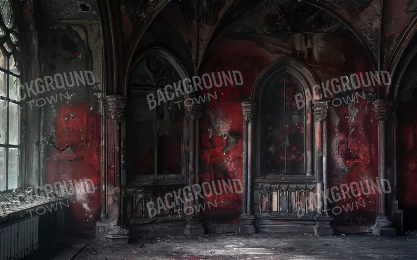 Red Room Decay 16’X10’ Ultracloth (192 X 120 Inch) Backdrop