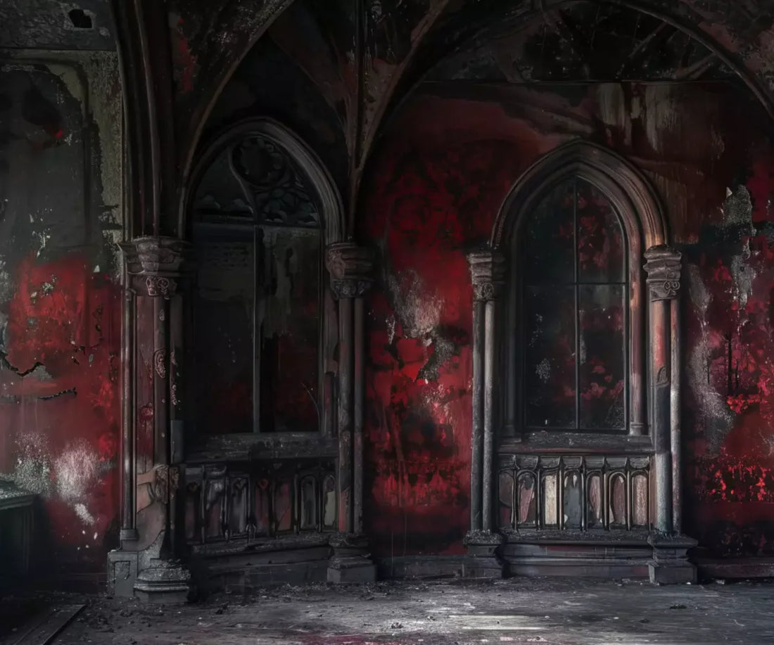 Red Room Decay 5’X4’2 Fleece (60 X 50 Inch) Backdrop